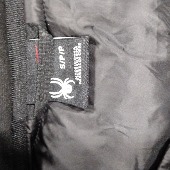 Spyder black zip hooded vest with pockets. Small - Picture 2 of 16